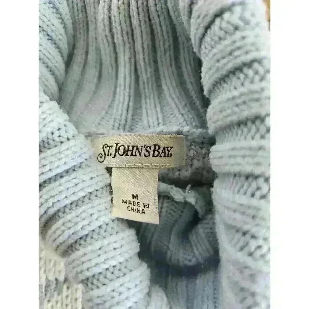 St. John's Bay Fairisle Christmas Turtleneck Sweater Women's Size M - Picture 4 of 12